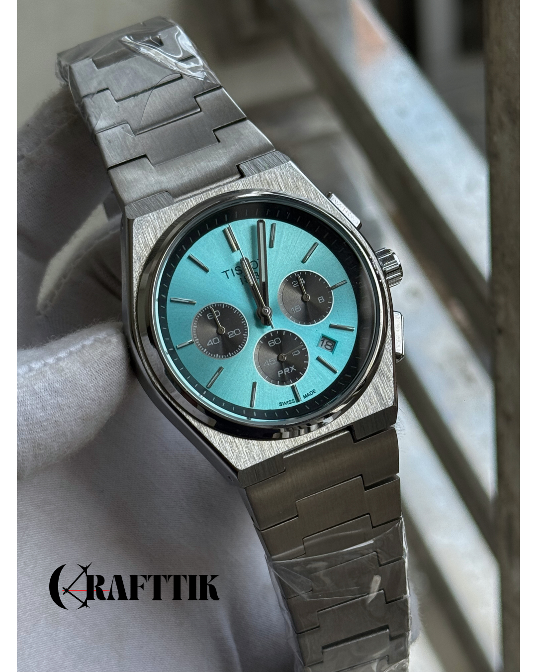 tissot prx chronograph panda